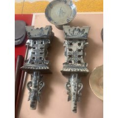 四川民窰青花燭臺(tái)(se106648334)_百年老報(bào)館