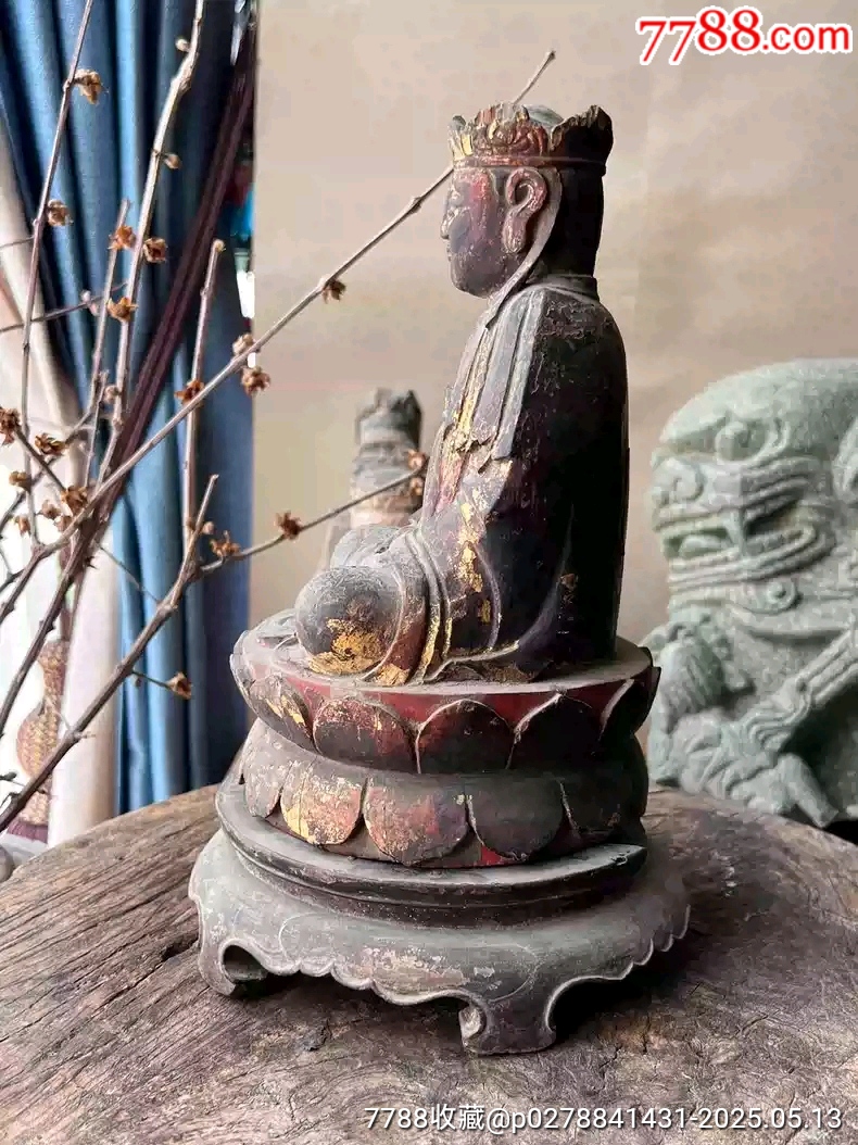 清代早期老木雕老佛像_價(jià)格12800元【雷雷的店】_第2張_7788收藏__收藏?zé)峋€