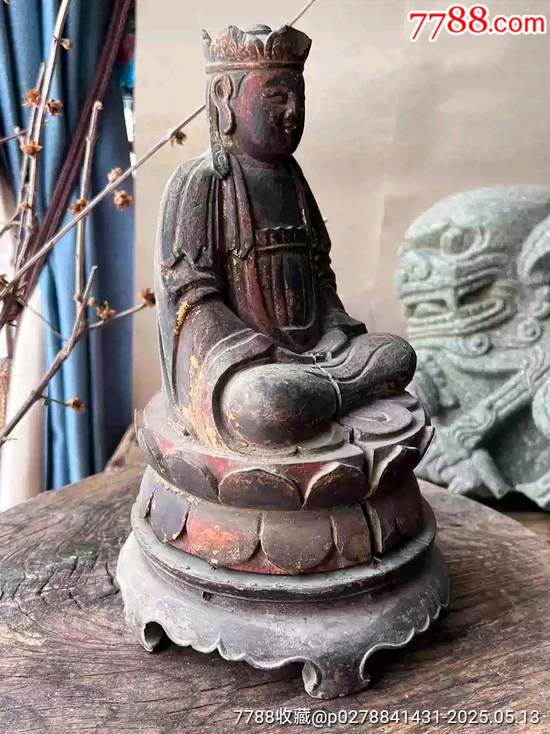 清代早期老木雕老佛像_價(jià)格12800元【雷雷的店】_第4張_7788收藏__收藏?zé)峋€