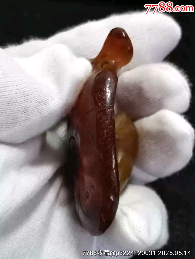 清代老翡翠江石瑪瑙呱呱來財手把件_價格2600元【雷雷的店】_第6張_7788收藏__收藏?zé)峋€