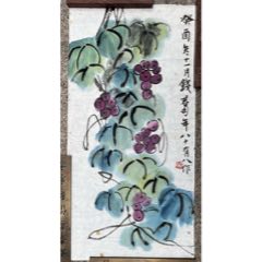 清代著名女画家马荃绢本花鸟画镜片-花鸟国画原作-7788收藏
