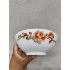 清同治粉彩花卉花口高足盘一批_旧瓷器_林邑崇古【7788旧书网】