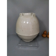 唐代，邢窑白釉四系罐_单色白瓷_图片欣赏_收藏价值_7788画册网