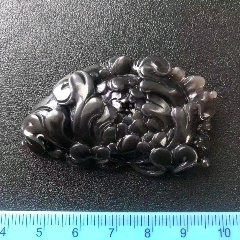 全美品和田玉黑牡丹(se106709836)_鞏昌雄鎮(zhèn)
