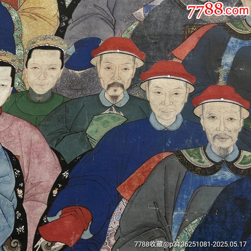 清代祖宗群像圖古代書畫人物國畫畫芯裝裱卷軸裝飾畫_價格266元_第5張_7788收藏__收藏熱線