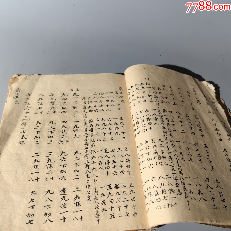 清末店鋪王思聰算數(shù)手抄本包老古籍善本手抄本課本碑拓醫(yī)書畫譜藥書報_價格380元【清茗敘瓷丶】_第7張_7788收藏__收藏熱線