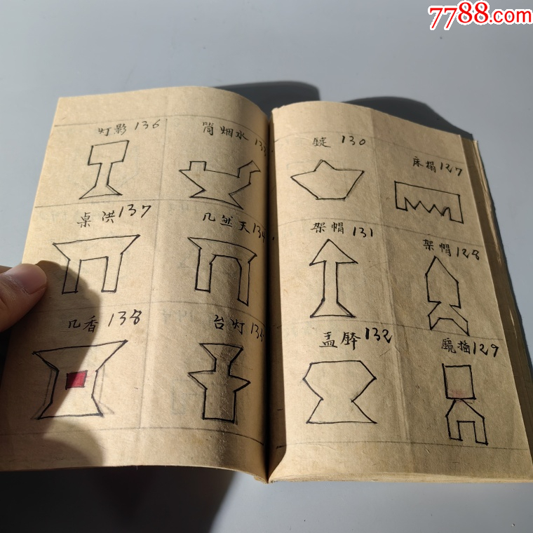 清末“七巧圖式”手抄本包老古籍善本手抄本課本碑拓醫(yī)書畫譜藥書報(bào)_價(jià)格450元【清茗敘瓷丶】_第9張_7788收藏__收藏?zé)峋€
