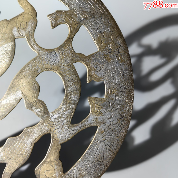 光緒外銷鏨刻團龍銅座包老銅器香爐筆架錢幣鎮(zhèn)尺墨盒銅壺銅座_價格380元【清茗敘瓷丶】_第5張_7788收藏__收藏?zé)峋€