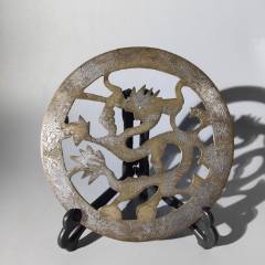 光緒外銷鏨刻團(tuán)龍銅座包老銅器香爐筆架錢幣鎮(zhèn)尺墨盒銅壺銅座(se106718679)_清茗敘瓷丶
