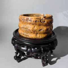 建國(guó)后竹根隨型煙灰缸包老木器箱子盒子盤子柜子木碗木雜件_清茗敘瓷丶