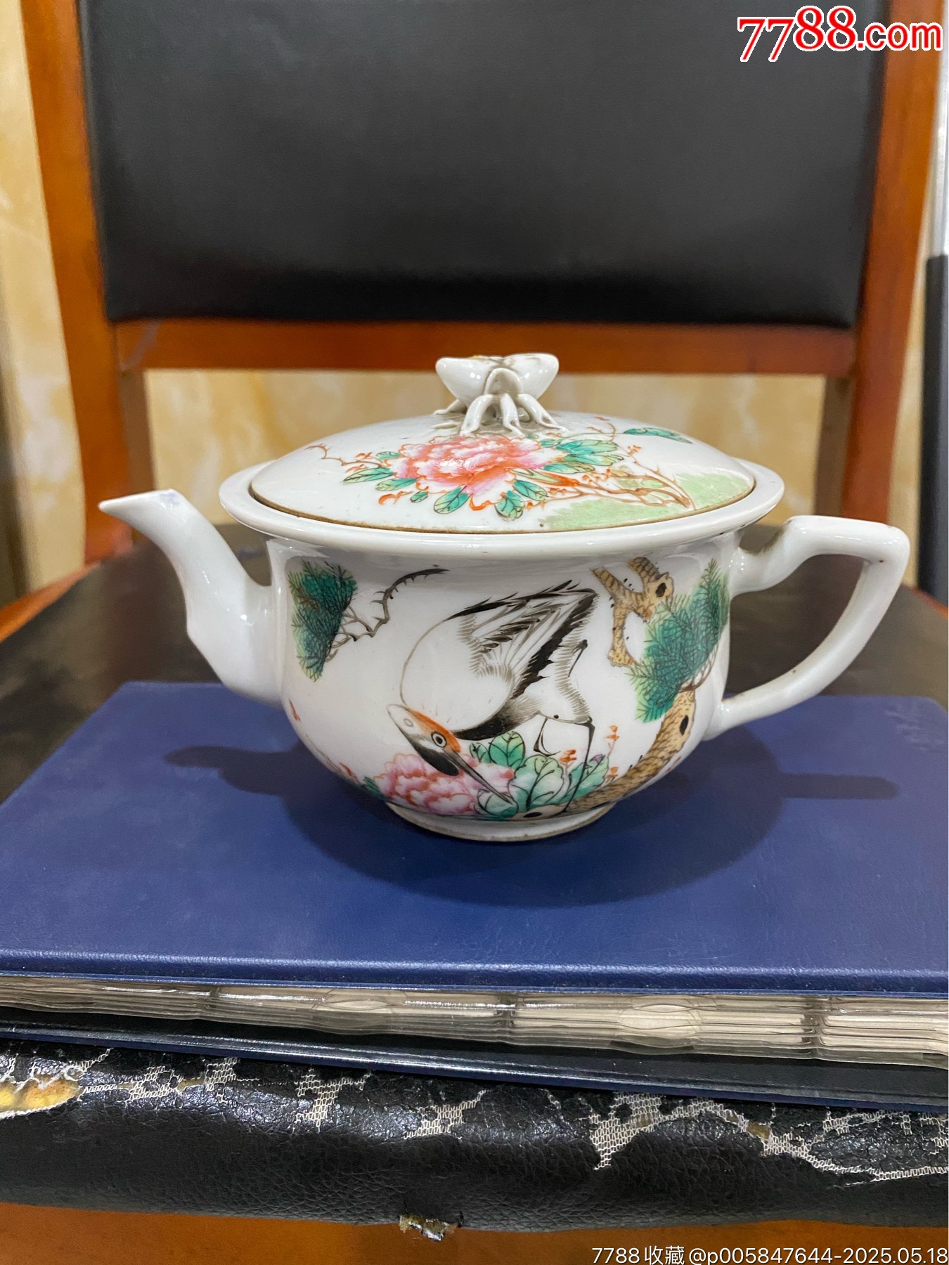 瓷壶 民国粉彩参茶壶，天津商号的_旧瓷器_炎喜堂【7788红宝书】