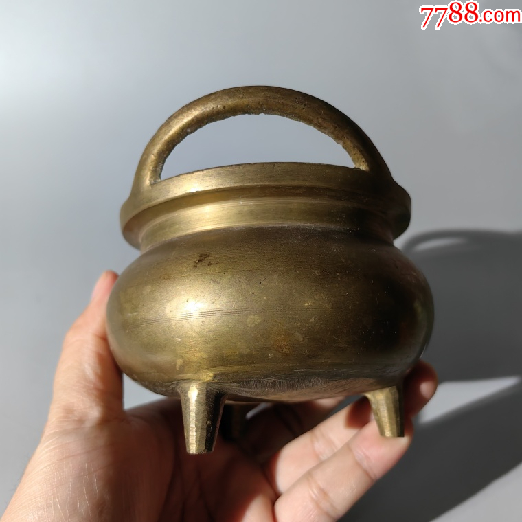 建國(guó)橋耳三足銅爐包老銅器香爐筆架錢幣鎮(zhèn)尺墨盒銅壺銅座佛像_價(jià)格480元【清茗敘瓷丶】_第3張_7788收藏__收藏?zé)峋€