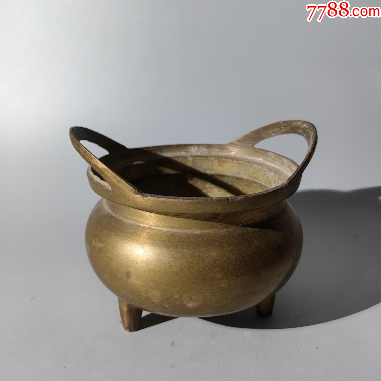 建國(guó)橋耳三足銅爐包老銅器香爐筆架錢幣鎮(zhèn)尺墨盒銅壺銅座佛像_價(jià)格480元【清茗敘瓷丶】_第9張_7788收藏__收藏?zé)峋€