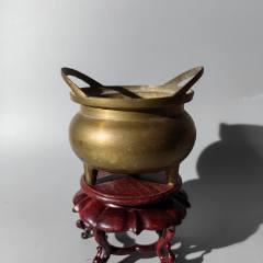 建國橋耳三足銅爐包老銅器香爐筆架錢幣鎮(zhèn)尺墨盒銅壺銅座佛像(se106730676)_清茗敘瓷丶