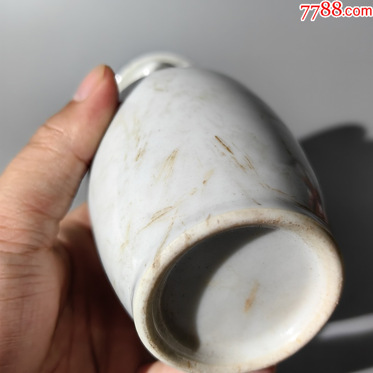 光緒甜白釉獸耳瓶盤碗杯碟壺罐瓶水洗水盂壁掛瓶蓋碗爐筆筒缸_價格800元【清茗敘瓷丶】_第8張_7788收藏__收藏?zé)峋€