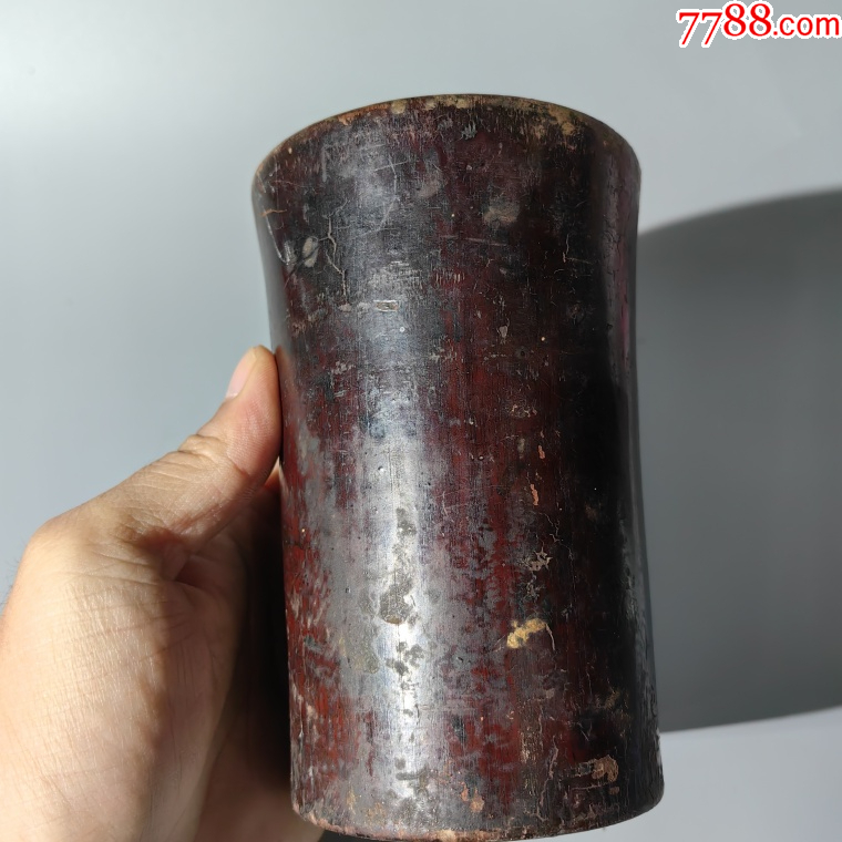 清末大漆楠木束腰筆筒包老木器箱子盒子盤子柜子木碗木雜件木_價格350元_第3張_7788收藏__收藏?zé)峋€