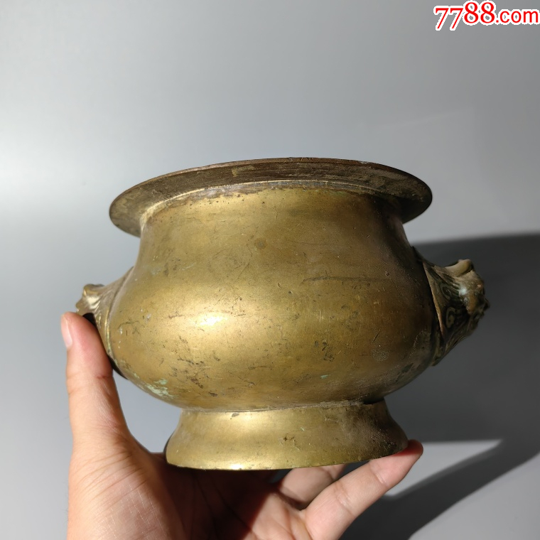 建國(guó)后獸耳銅爐包老銅器香爐筆架錢幣鎮(zhèn)尺墨盒銅壺銅座佛像銅_價(jià)格450元_第2張_7788收藏__收藏?zé)峋€