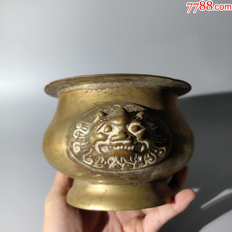 建國(guó)后獸耳銅爐包老銅器香爐筆架錢幣鎮(zhèn)尺墨盒銅壺銅座佛像銅_價(jià)格450元_第3張_7788收藏__收藏?zé)峋€