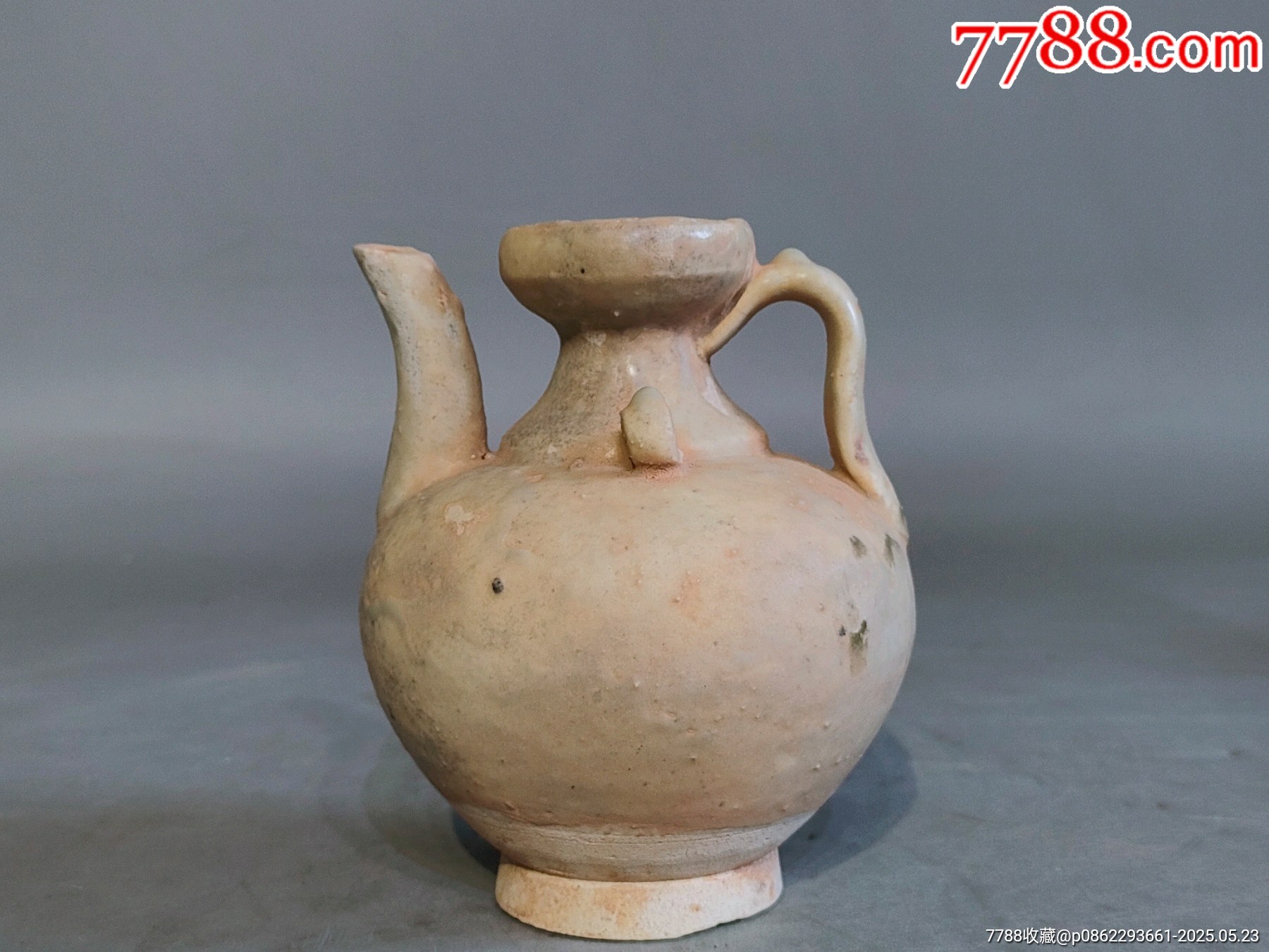 宋代青白釉执壶，造型古朴，品相完好，-青白瓷/影青瓷-7788旧书网