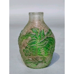 鼻煙壼 青花釉裏紅 清時代 康熙年製 唐物