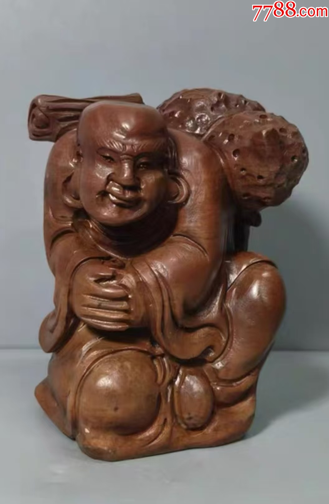 寿山石雕罗汉_寿山石_作品欣赏_收藏价值_7788字画网