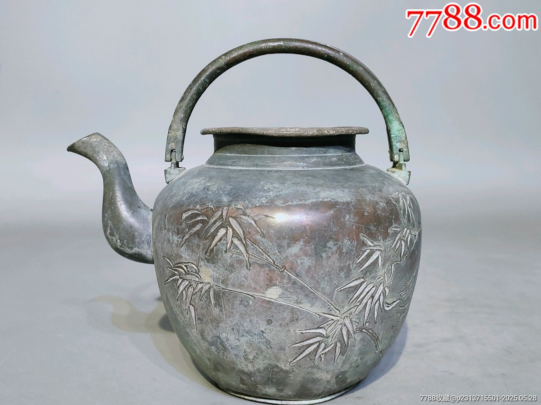 清代锡壶锡酒壶茶壶此器型规整独特，做工精美，实属难得，品完好，-锡