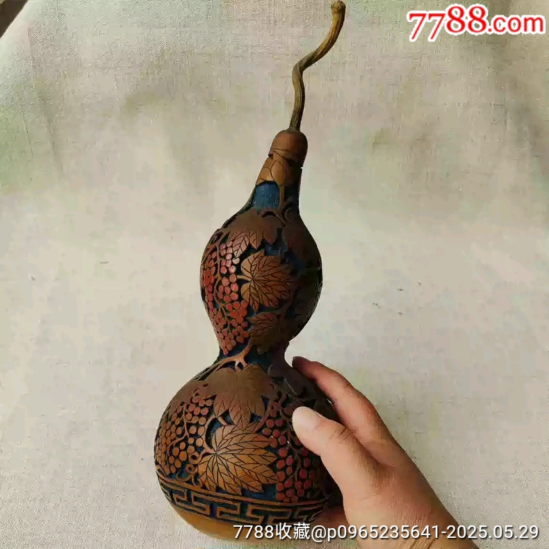 古玩舊藏中醫(yī)文化純手工雕刻葫蘆擺件_價(jià)格1600元【雷雷的店】_第3張_7788收藏__收藏?zé)峋€