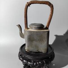清末藤把提梁錫壺包老錫器錫壺錫爐錫盤錫罐錫盒錫茶葉筒錫雜_清茗敘瓷丶