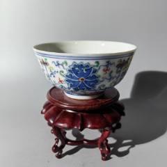 光緒粉彩纏枝蓮?fù)肜洗善髑嗷ǚ鄄蕼\絳彩墨彩單色釉刻瓷老瓷器_清茗敘瓷丶