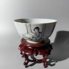 民國粉彩仕女碗茶器茶具杯子壺承蓋置湯吞茶盤茶托茶盞蓋碗_清茗敘瓷丶
