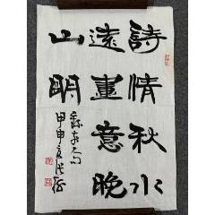 B45894號書法68×46cm作者：張海書法詩情秋水遠_呈祥書畫苑