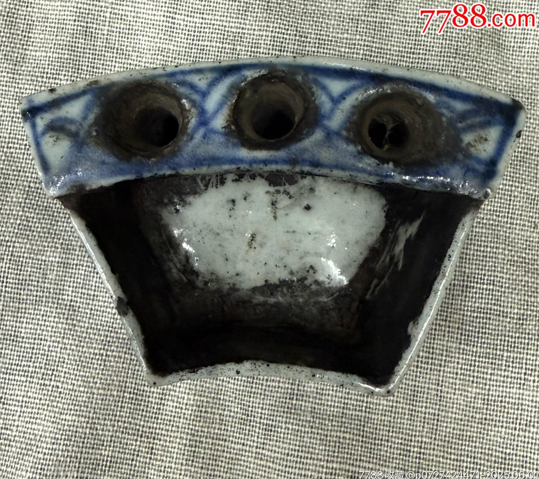 清代青花瓷笔插笔洗文房用具-青花瓷-7788红宝书