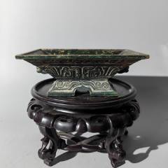 日本仿商周饕餮紋獸耳銅盤包老銅器香爐筆架錢幣鎮(zhèn)尺墨盒銅壺
