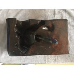 80821J051包漿老熟的老紅木擺件一塊_遼南博雅齋