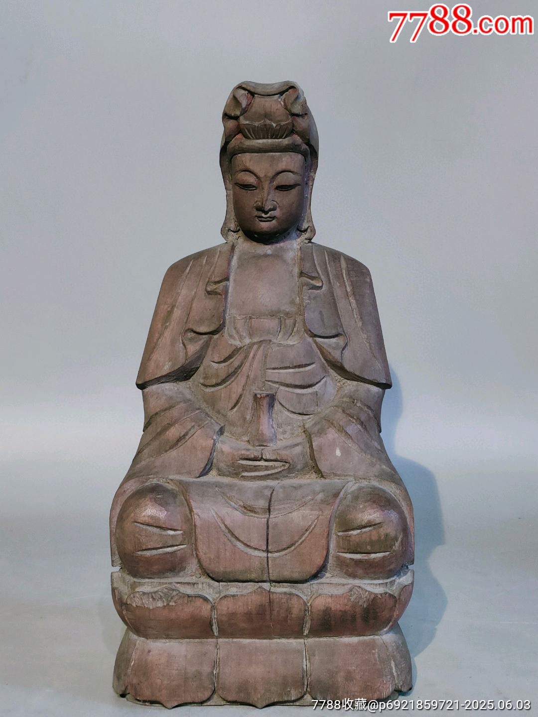 清代木雕觀音佛像_價格2400元_第1張_7788收藏__收藏熱線
