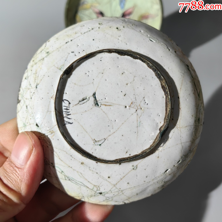 民國銅胎琺瑯彩花卉碟一對_價格260元_第6張_7788收藏__收藏熱線