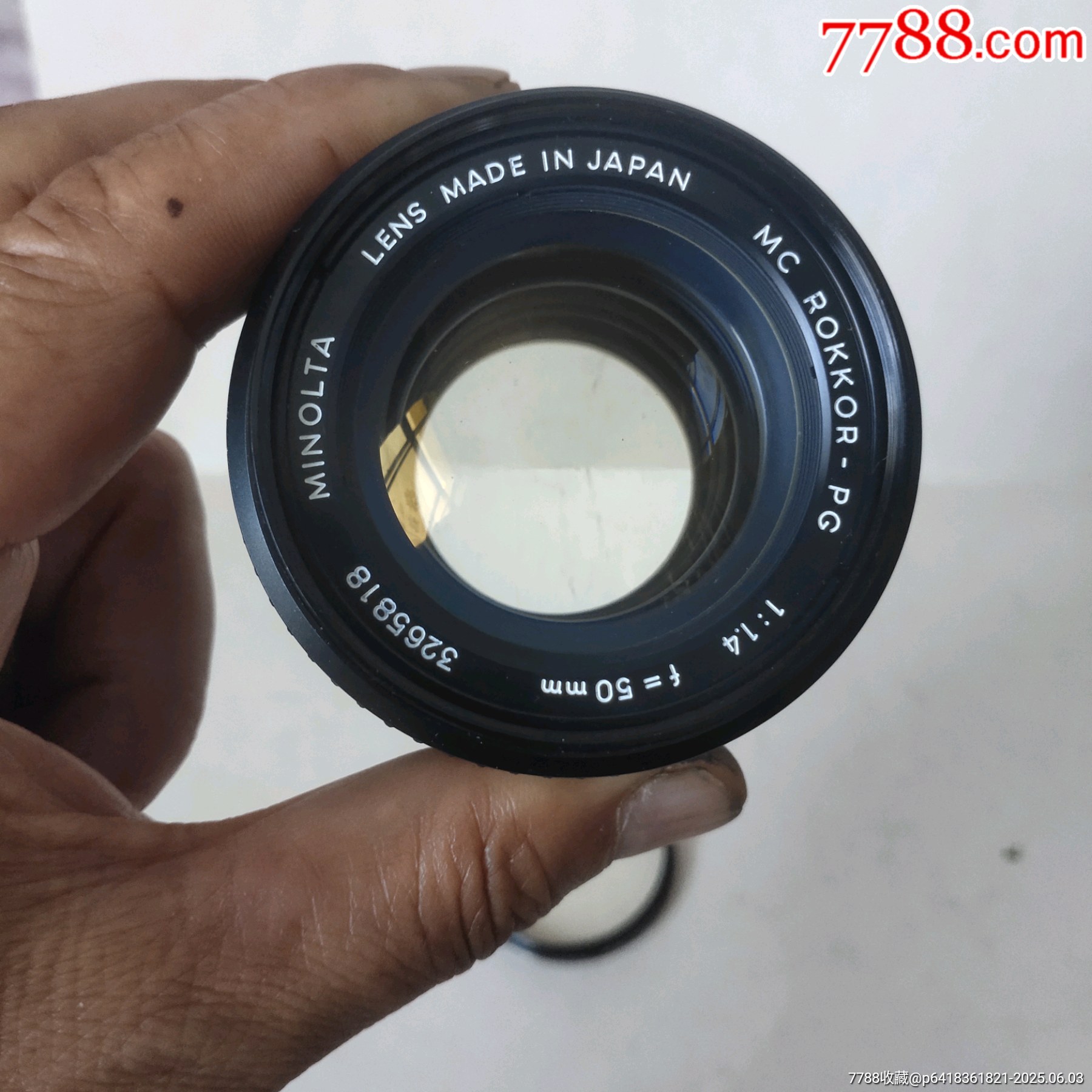 九成新美能達(dá)50/1.4手動(dòng)鏡頭，_價(jià)格468元_第1張_7788收藏__收藏?zé)峋€