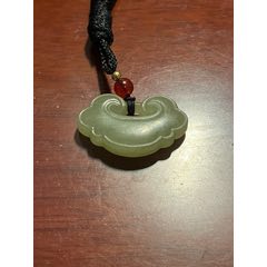 和田玉平安鎖_榛子老貨