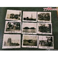 五六十年代杭州西湖景點(diǎn)風(fēng)景照9張合售