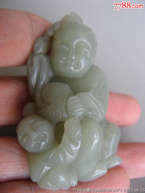 12350J002青白玉老叟童子把件?_價格500元_第2張_7788收藏__收藏熱線