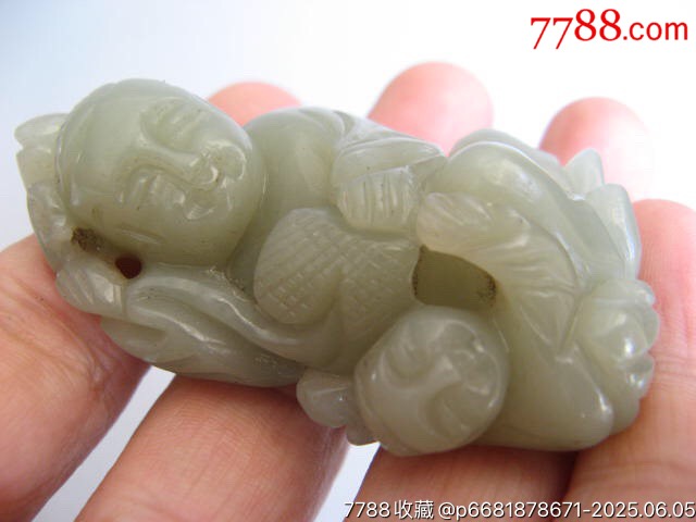 12350J002青白玉老叟童子把件?_價格500元_第6張_7788收藏__收藏熱線