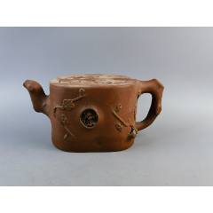 中国 紫砂壺 范美英製 刻印あり 刻山水文字紫砂壶，顾美英制壶-紫砂壶-7788红宝书