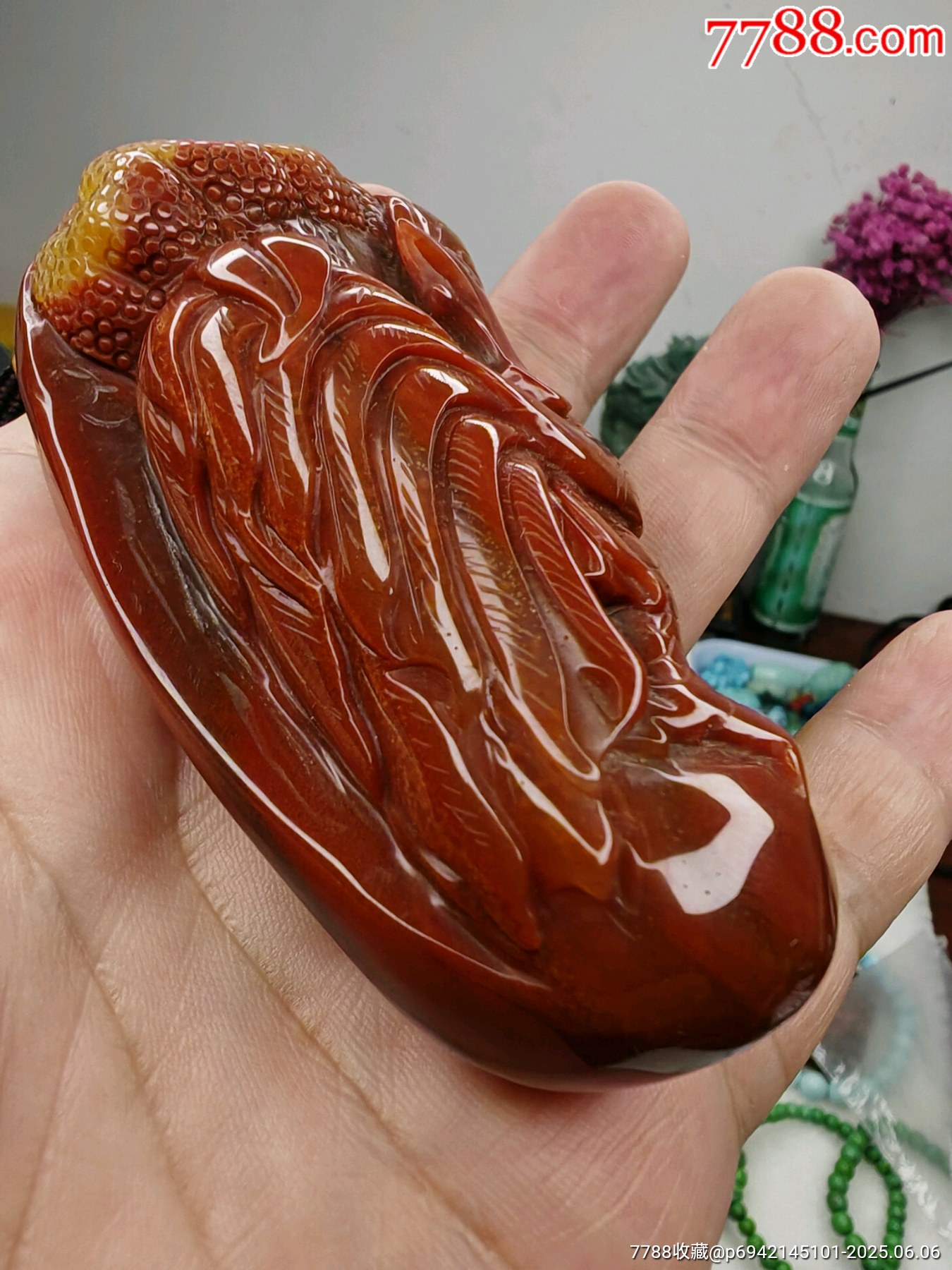 生肖雞南紅_價(jià)格618元【英念文玩】_第4張_7788收藏__收藏?zé)峋€