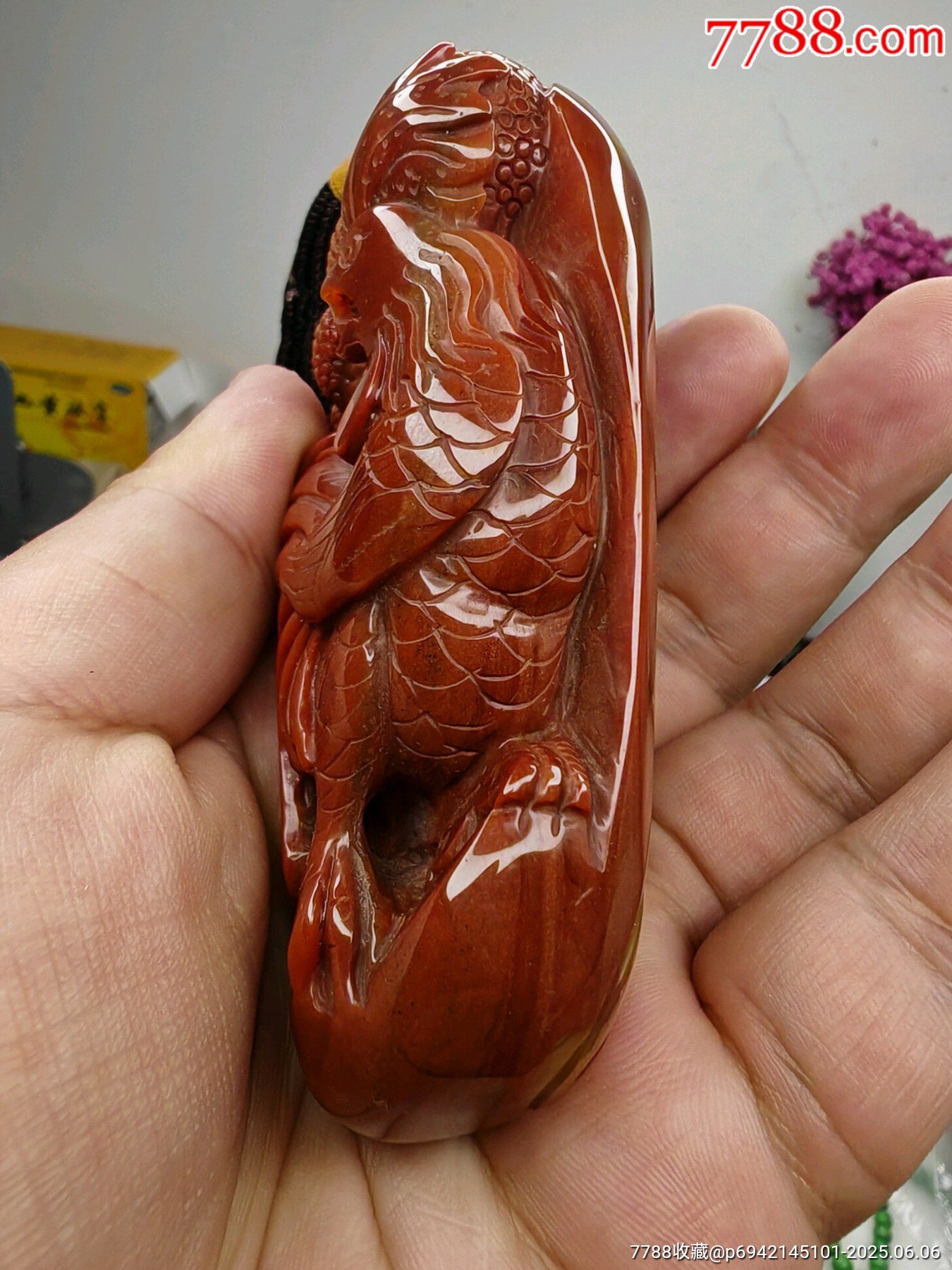生肖雞南紅_價(jià)格618元【英念文玩】_第5張_7788收藏__收藏?zé)峋€