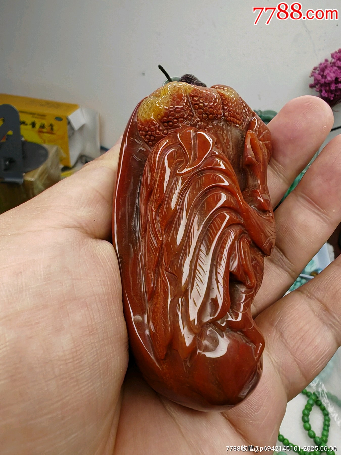 生肖雞南紅_價(jià)格618元【英念文玩】_第17張_7788收藏__收藏?zé)峋€