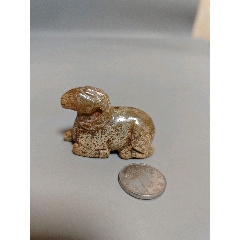 战汉风格玉器古玉老玉和田玉羊把件_和田玉_神都墨韵【7788文玩】