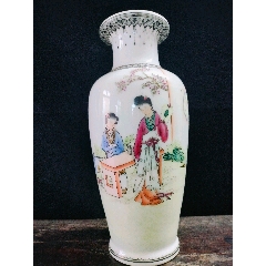 新しいスタイル 文*蓝款中国制造粉彩双龙戏珠小执杯_旧瓷器_丁一晚清民国瓷杂店 工芸品