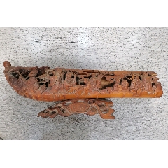 高15长13宽8厘米，老竹雕人物，无拼接，站不是很稳，包邮_竹雕像
