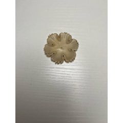 清代和田玉帽花(se107105913)_榛子老貨