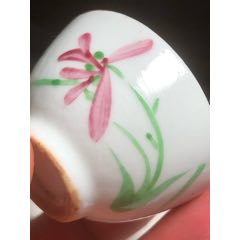 清朝時(shí)期蘭花杯